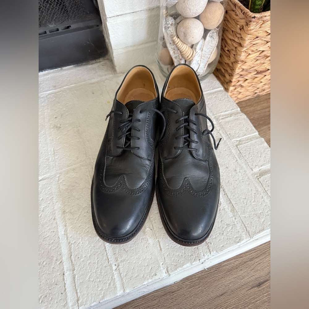 Frye 84625 Men’s Black Leather Wingtip Oxford Shoes Size 15 D Made in Mexico